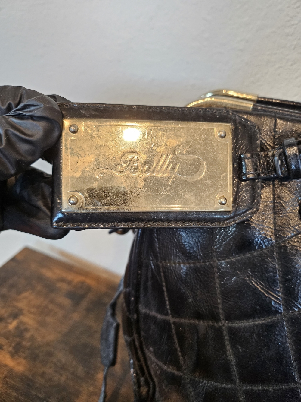 Bally Vintage Quilted Patent Leather Doctor/Satchel Bag. - Picture 2 of 13